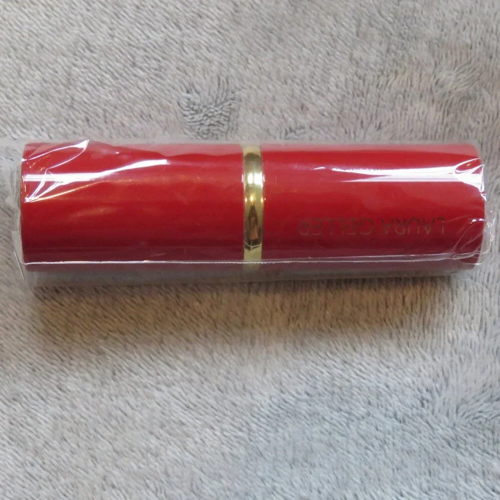 NEW Laura Geller Holiday Red Retractable Airbrush Kabuki Brush Plastic Seal NWOB